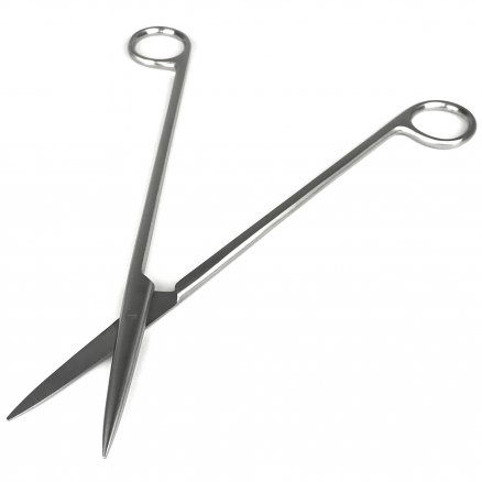 Ножиці по Metzenbaum, анатомічні, для розтину м'яких тканин, прямі, гострокінцеві. Довжина 23 см